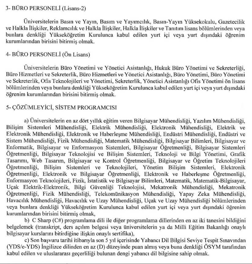 İçişleri Bakanlığı Göç İdaresi Başkanlığı personel alımı başvuru özel şartları ve tarihi 2025 11